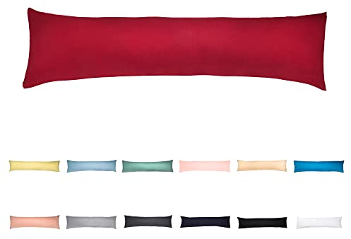 livessa Seitenschläferkissen mit Bezug 40 x 145 cm -Schwangerschaftskissen/Pregnancy Pillow/Stillkissen mit Kissenbezug aus%100 Baumwolle, Verdeckter Reißverschluss an der Langen Seite