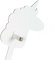 FOLDZILLA Steckenpferd aus Pappe 115 x 40 x 25 cm Hobbyhorse Stockpferd - Einhorn weiß zum Bemalen und Bekleben