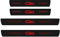 Eamily Protection de seuil de portière de voiture pour Ren-Ault Clio 2 3 4 5 Sport RS Line 2021-1998, protection antidérapante pour pédale de bienvenue, accessoire de décoration (rouge)