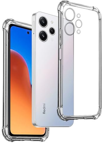 Funda Anti-Shock Gel Transparente para XIAOMI REDMI 12 4G, Ultra Fina 0,33mm, Esquinas Reforzadas, Silicona TPU de Alta Resistencia y Flexibilidad