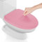 AZHCHKE Stretch Spandex Toilet Lid Cover, Thick Toilet Seat Cover for Bathroom, Washable Soft Toilet Cover, Fits Most Toilet Lids, Pink
