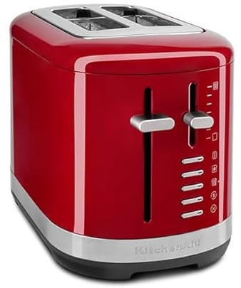 KitchenAid Manual Control 2 Slice Toaster Empire Red (5KMT2109BER)