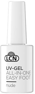 LCN UV -Gel All in One Gel Foot – 3in1-UV-Gel – für einen noch besseren Halt – Haftung, Aufbau und Versiegelung – Vegan, tierversuchsfrei und HEMA-frei – 10 ml