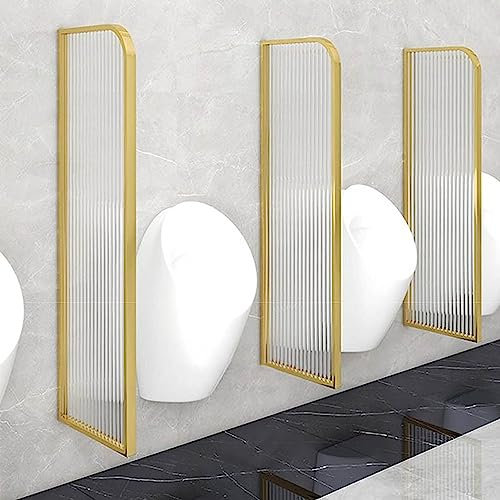 KJHYYPP Urinal-WC-Trennwand, wandmontierte WC-Trennwand, für Büro/Badezimmer (Gold 3 Piece)