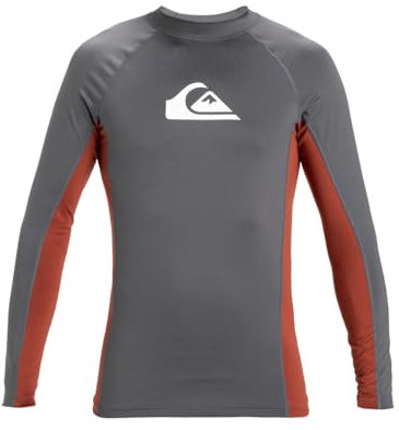 Quiksilver Herren Everyday UPF50 COMP LS T-Shirt, Iron Gate, M