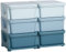 HOMCOM Kids Storage Units with 6 Drawers 3 Tier Chest Vertical Dresser Tower Toy Organiser for Nursery Playroom Kindergarten Blue