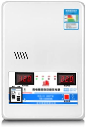DDZJTPP 15000W Stabilisateur de Tension 220V Domestique Automatique Cuivre Pur Haute Puissance Régulateur Climatiseur Ultra Basse Pression Montage Mural for Usage Domestique