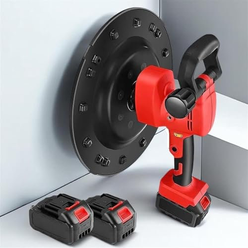 Truelle à béton électrique portative, ponceuse murale for murs peints, polisseuse sans fil, machine à enduire les murs en ciment(1 Battery)