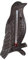 Vogel Außenthermometer aus Gusseisen