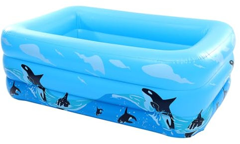 Toyvian piscina gonfiabile piscinette per piscina x da casa da esterno pool nuoto vasca da bagno per infantile centro natatorio pvc Blue