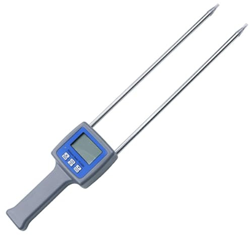 casstaly TK100W Hygrometer, Sägemehl, Pulver, Heu, Ballen, Torf, Feuchtigkeitsmesser, Tester, Digitaler LCD-Feuchtigkeitsanalysator, Einfach zu Bedienen, Hohe Qualität