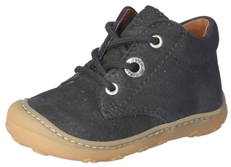 RICOSTA Mädchen und Jungen Stiefel Cory, Kinder Lauflernschuhe, Weite: Mittel, lose Einlage, schnürstiefel, Booties, schwarz (090), 23 EU