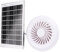Bewinner Ventilador de Escape Solar de 6W con Panel Monocristalino, Kit de Ventilación Redonda de Resistencia a la Intemperie IP67, Enfriamiento Automático para Gallina, Invernadero