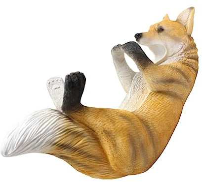 TOBBOMEY Weinregal Aus Harz Wolfsform Rotwein Organizer rutschfest Für Haushalt Büro Und Bar