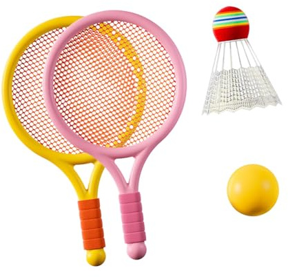 Oxtxuzdm Robustes Jugend Badminton Set Weather Resistant Design Für 5-12 Jahre Von 5 Bis 12 Jahren Badminton Spielzeug Für Die Familie