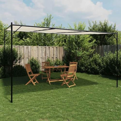 Grillpavillon Pop Up Pavillon, Pavillon Weiß 4x4 m 180 g/m² Stoff und Stahl für Terrasse, Am Pool, Ausstellung