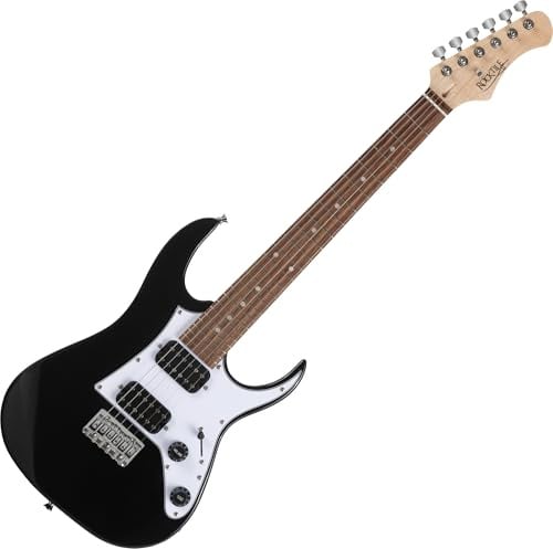 Rocktile Youngster YS-1BK 3/4 E-Gitarre Schwarz, Allgemein, Modell: YS-1BK | Geeignet von ca. 6 bis 12 Jahren, Gewicht: 2, 7 kg, Anzahl Saiten: 6, Orientierung: Rechtshänder, Inklusive Gitarrenkabel