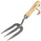 Darlac Tenedor de mano para jardín con mango de bambú, ideal para desmalezar y jardinería en general