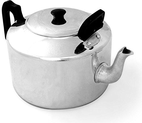 Large Aluminium Catering 4 Pint Teapot w/Lid 2.2ltr