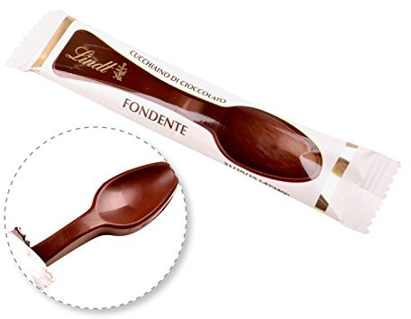 Cucchiaini di Cioccolato Fondente Lindt Cioccolatini Segnaposto x 10 pz