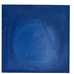 ARTIGIANATO VULCANO Mattonella Marocchina Quadrata in Cemento Blu, 10x10 cm, 1.4-1.7 cm di spessore, 100 PZ