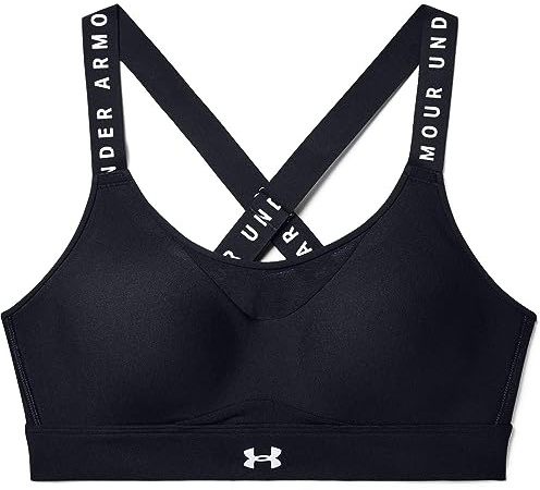 Under Armour Damen Ua Infinity High Bra BH, Black / Black White, XL EU