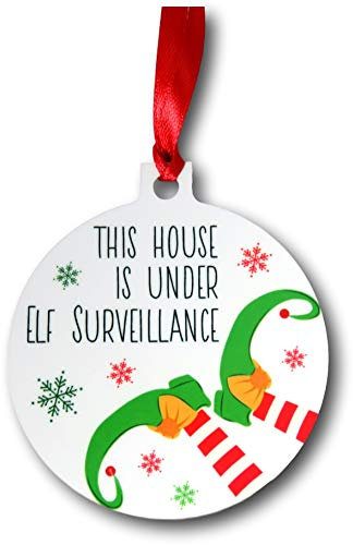 the T bird Elf Surveillance Christmas Decoration | Elf Tree present | Naughty Elf house | Tree Decoration | Housewarming present Keepsake | tree ornament