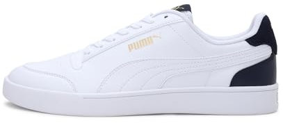 PUMA Puma Shuffle, Unisex-Erwachsene , Puma White-Puma White-Peacoat-Puma Team Gold,