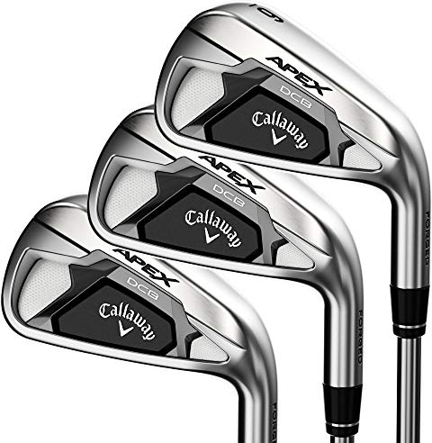 Callaway Golf 2021 Apex DCB Iron Set (Set of 7 Clubs: 4-PW, Left-Handed, Graphite, Regular), Black