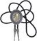 STARBRILLIANT Bolo-Krawatte Im Vintage-Stil, Buchstabe A Bis Z, Mit Rindsleder-Seil, Oval, Schwarz (J)