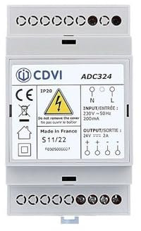 Fuente de alimentación conmutada 24V CC - ADC324 - CDVI