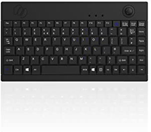 Accuratus 5015 - Professional Wired Mini Size Keyboard with Optical Trackball and Left/Right Mouse Buttons