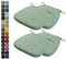 Kimgull 4er Set Stuhlkissen mit Bändern Bequeme Waschbare Rutschfestes Sitzkissen Ideal für zu Hause und Gartendekoration, viele Farben und Größen zur Auswahl (40X38X3CM GrüN)