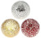 Kepfire 3 Stücke Dekoration Bälle 8cm SpiegelglaskugelMosaikkugeln Glas Kugel Runden Kugeln Vase Esstisch Dekorativs