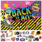 hocadon 80er Party Retro Dekoration Banner mit 19 STK 80er Jahre Party Photo Booth Requisiten, 80er Jahre Party Zubehör für 80er Deko Mottoparty, Party Lieferungen, 59,1 x 39,4 Zoll