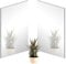 TAIANJI Large Self Adhesive Acrylic Mirror, 2 Pcs Frameless Non Glass Mirror Tiles for Wall, Bathroom Decor, Home - 400 x 300 x 3mm