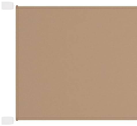vidaXL Senkrechtmarkise Sichtschutz Windschutz Sonnenschutz Markise Vertikalmarkise Seitenmarkise Balkon Garten Terrasse Taupe 180x1200cm Oxford-Gewebe