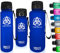 MIGHTY PEAKS Trinkflasche 1.5l 1,5 l auslaufsicher groß Fitness-Flasche Gym-Flasche Workout Water Bottle-Jug -BPA frei-Wasserflasche 1,5l 1.5 Liter Fitness, Outdoor, Wandern Blau