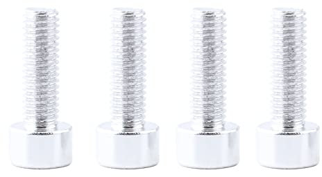 4 Stück Fahrrad Flaschenhalter Schraube M5x15 mm Flaschenhalterschrauben Fahrradzubehör, Fahrrad Feste Spindelschrauben (Silber)