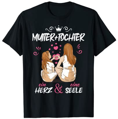 Mamma und Töchter ein Herz und eine Seele zum Muttertag T-Shirt