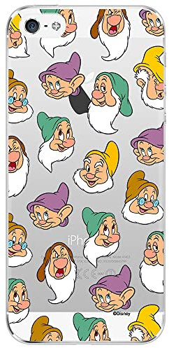 ERT GROUP mobile phone case for Iphone 5/5S/SE original and officially Licensed Disney pattern Snow White and the Seven Dwarfs 015 adapted to the shape of the mobile phone, partially transparent