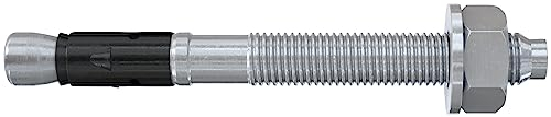 fischer Anclaje de perno FAZ II Plus 6/10 gvz, ancla de carga pesada con alta capacidad de carga, pernos de anclaje para fijaciones de cargas pesadas y estructuras de acero, aprobación ETA