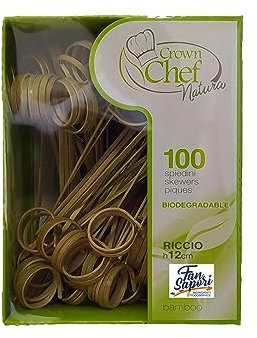 Generico 100 Spieße Igel 12 cm Bambus biologisch abbaubar Zahnstocher Aperitif Snack