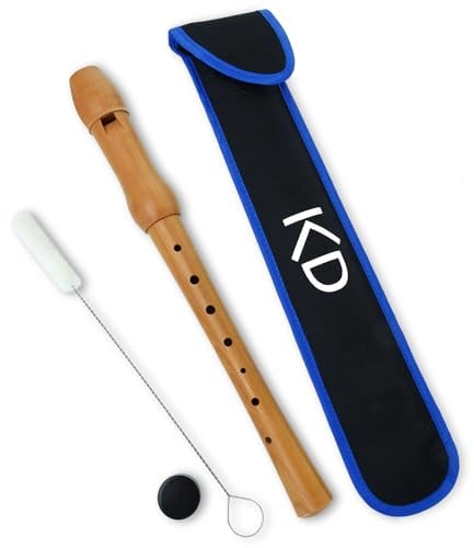 keepdrum Sopran Blockflöte aus Holz Deutsche Griffweise mit Tasche