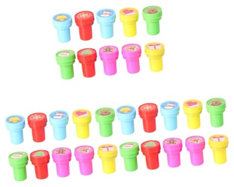Toyvian Kinderspielzeug 30 STK Spielzeug Stampers Partygeschenke Kind Briefmarke Karikatur Spielzeug Für Kinder