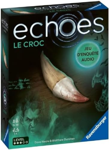 Ravensburger - Echoes Le Croc - Audio-Umfragespiel für Erwachsene und Kinder ab 14 Jahren - 1 bis 4 Spieler - Funktioniert mit Einer kostenlosen Smartphone-App - Mixed - 22384 - französische Version