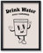 Poster Master Drink Water-Druck – Retro-Poster für tägliche Erinnerung, Gesundheit und Wasserkunst – schwarzes adrettes Wanddesign – trendige und flippige Kunst – Wanddekoration für Küche oder