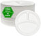 Venuscello 100 Strong Disposable 3 Compartment 10 Inch Bagasse Plates - Heavy Duty, Biodegradable, White, Eco-Friendly & Compostable for Parties