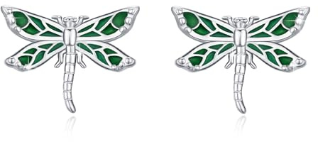 925 Sterling Silber Libelle Ohrringe Tier Ohrstecker für Damen Hypoallergen Schmuck Geschenke für Mädchen Teenager