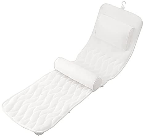 Suixtil Ganzkörper-Spa-Badematte mit 3D-Luftmaschen-Technologie, großformatig, zur Unterstützung von Kopf, Nacken, Schultern und Rücken.